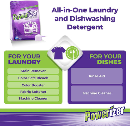 Complete Laundry Powder Detergent & Multipurpose Cleaner | 6.5 Lb Detergent Powder | 294 Scoops | Plant-Based Concentrated Laundry Soap & Dishwasher Detergent Powder