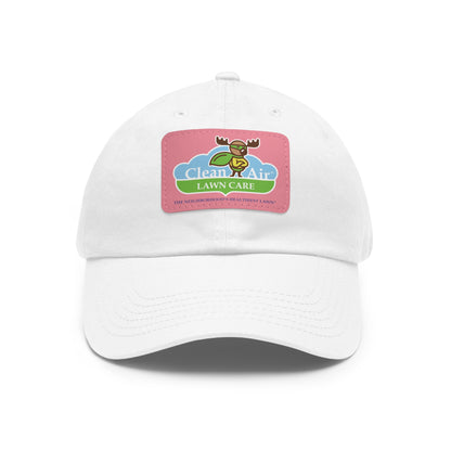 Dad Hat with Leather Patch (Rectangle)