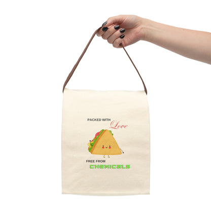 Canvas Lunch Bag With Strap