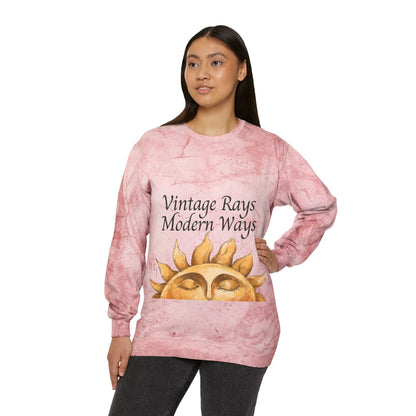 Unisex Color Blast Crewneck Sweatshirt