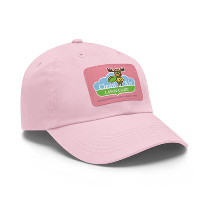 Dad Hat with Leather Patch (Rectangle)