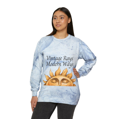 Unisex Color Blast Crewneck Sweatshirt