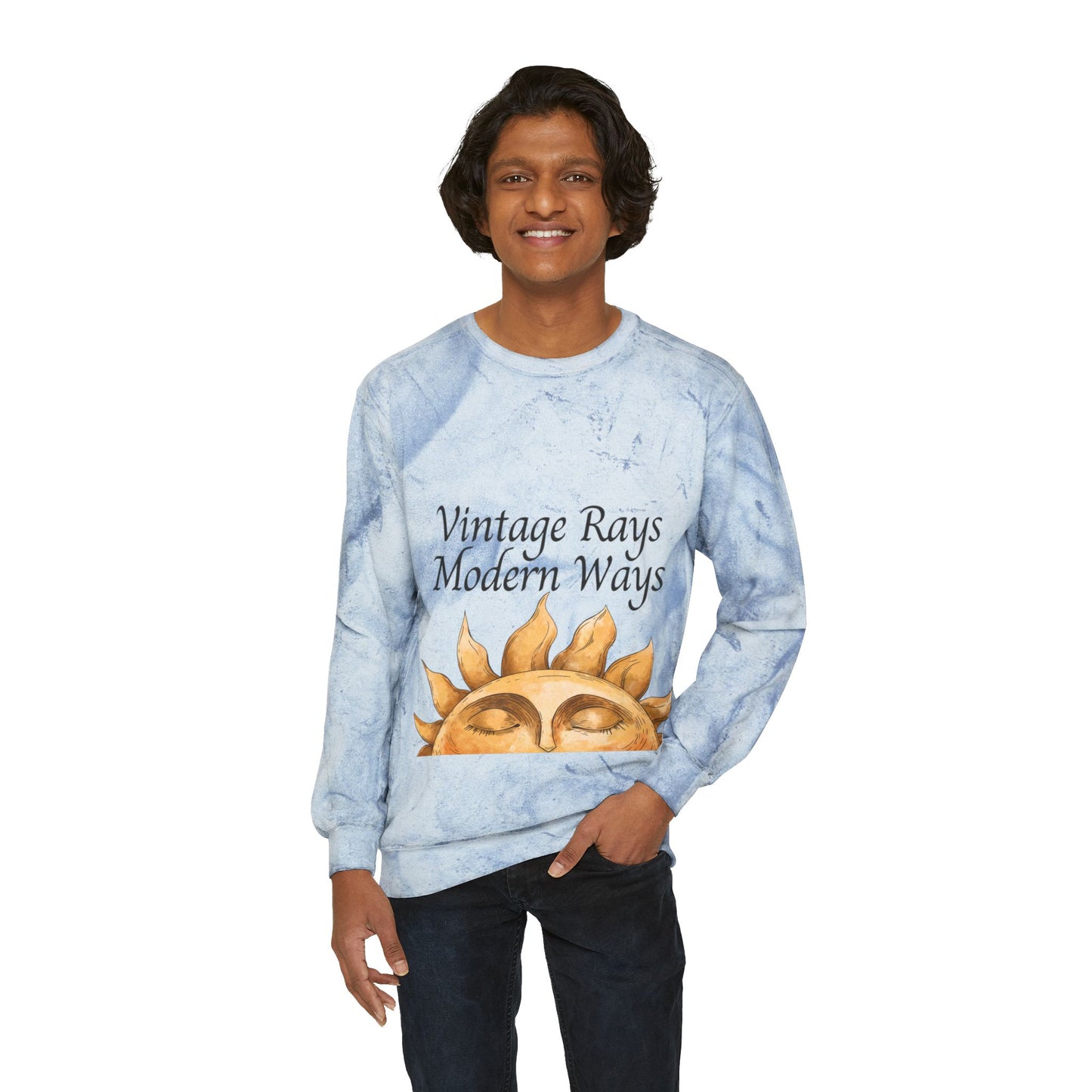 Unisex Color Blast Crewneck Sweatshirt