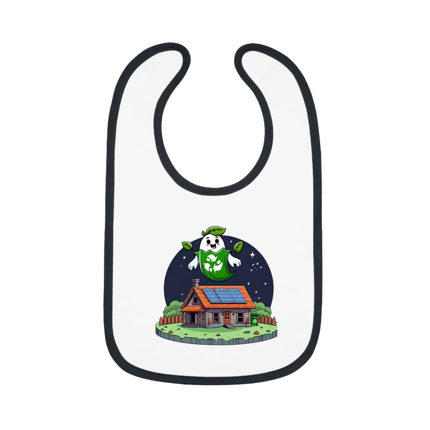 Baby Contrast Trim Jersey Bib