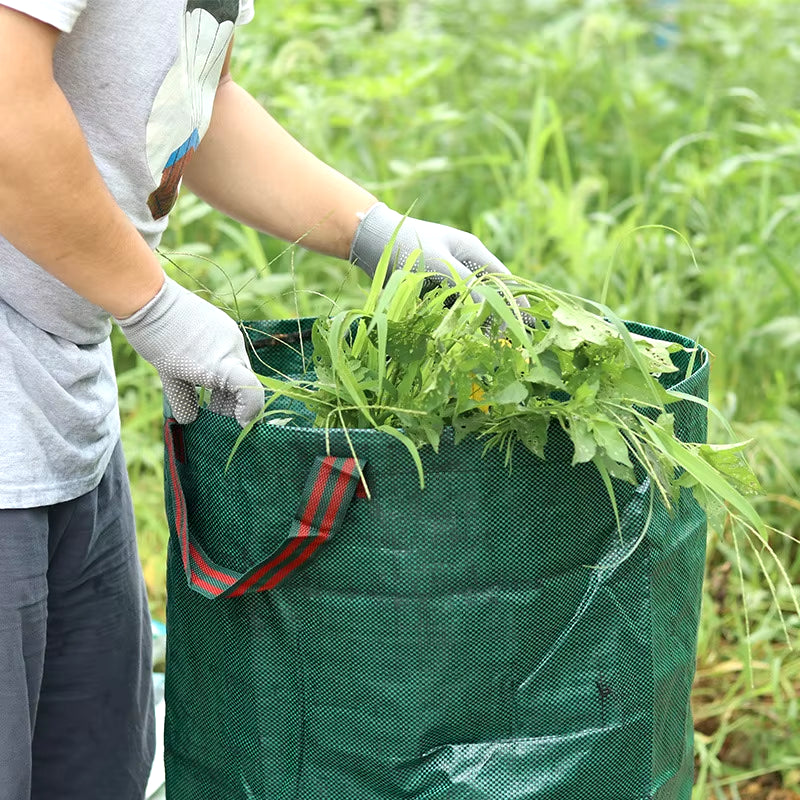 Large Organic Waste Kitchen Garden Yard Compost Bag Environmental PE Cloth Planter Kitchen Waste Disposal Organic Compost Bag